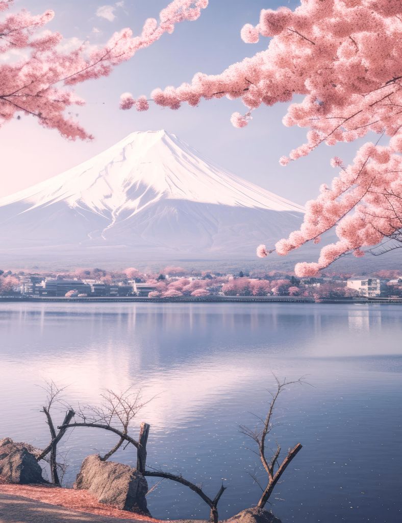 Mt.Fuji in the cherry blossoms