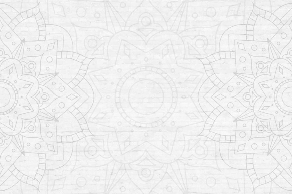 White Geometric Mandala